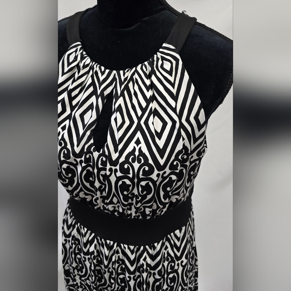 WHBM women S halter fit flare dress skater whimsy goth coastal  wedding - Picture 2 of 11